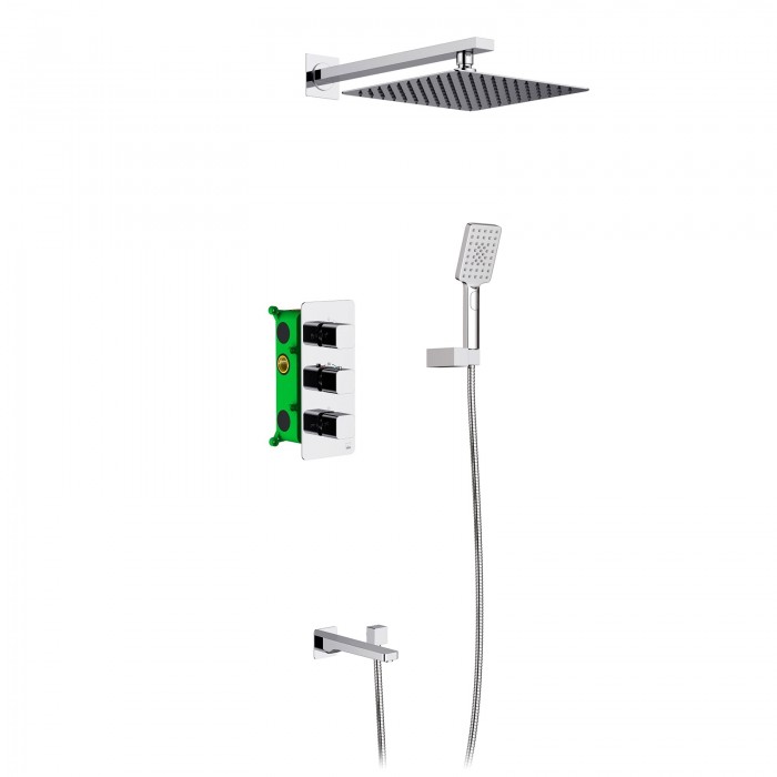 Душевой комплект Timo Petruma SX-5049/00SM с термостатом, хром