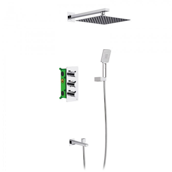 Душевой комплект Timo Petruma SX-5149/00SM с термостатом, хром