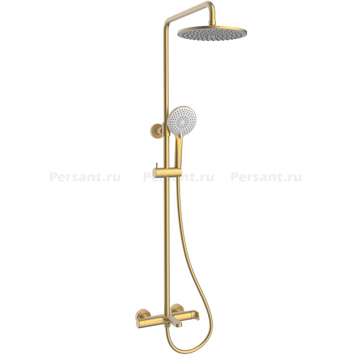 Душевая стойка Vincea Rondo VSFS-1R1BG золото брашированное