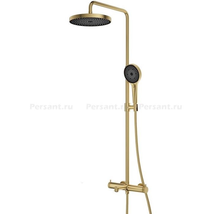 Душевая стойка Vincea Rim VSFS-2RM1BG золото брашированное