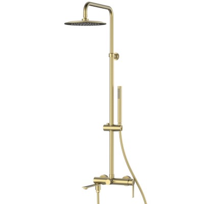 Душевая стойка Vincea Linea VSFS-4LN1BG золото брашированное