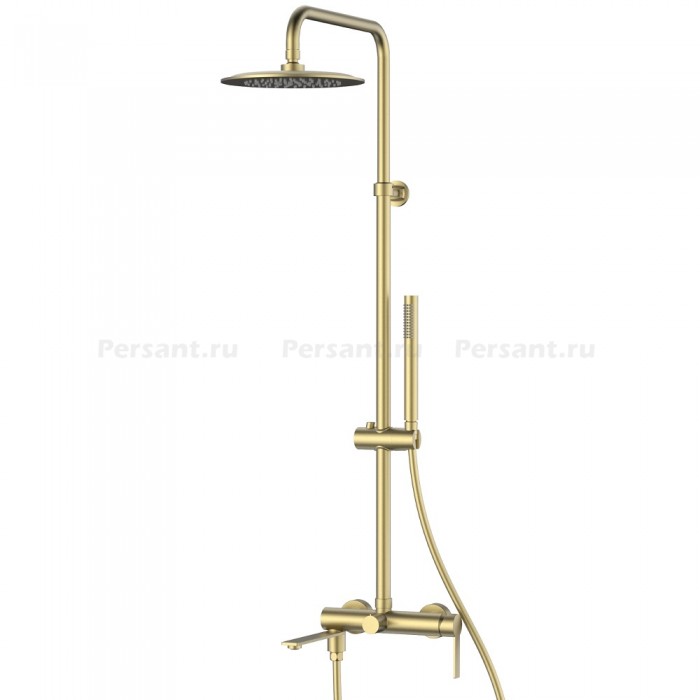 Душевая стойка Vincea Linea VSFS-4LN1BG золото брашированное