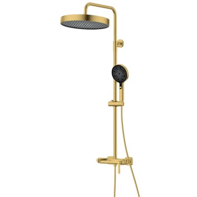 Душевая стойка Vincea Legacy VSFS-5LE1BG золото брашированное