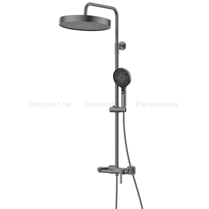 Душевая стойка Vincea Legacy VSFS-5LE1GM вороненая сталь