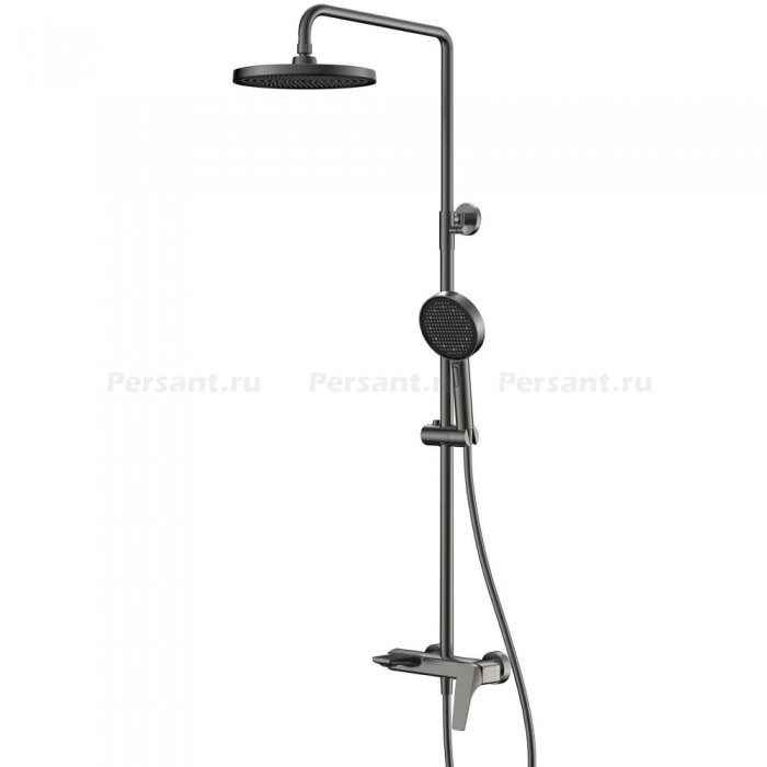 Душевая стойка Vincea Puro VSFS-5P1GM вороненая сталь