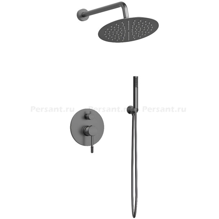 Душевой комплект Vincea Desire VSFW-1D1GM вороненая сталь, 2 режима