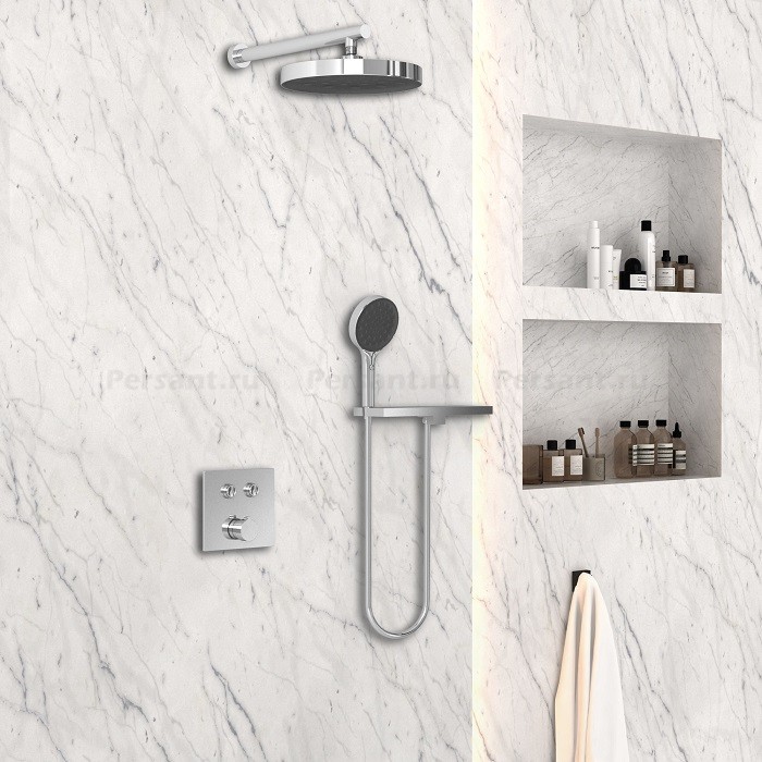 Душевой комплект Vincea Inspire VSFW-4I212RCH с термостатом, хром, 2 режима
