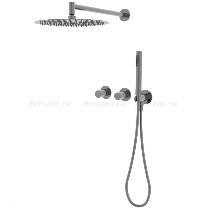 Душевой комплект Vincea Aura VSFW-6AU1GM вороненая сталь, 2 режима