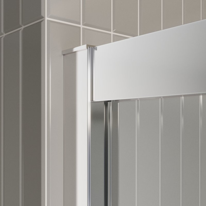 Душевая дверь BelBagno Luce 110 LUCE-BF-1-110-C-Cr профиль хром стекло прозрачное