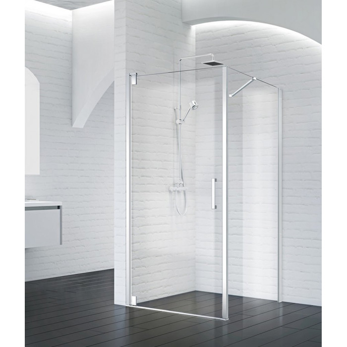 Душевой уголок BelBagno Marmi 100x80 MARMI-AH-1-100/80-C-Cr профиль хром стекло прозрачное