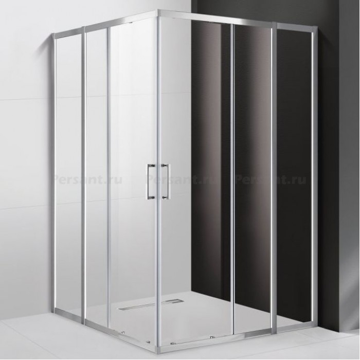 Душевой уголок Cezares Molveno 110х110 MOLVENO-A-22-80+30-C-Cr-IV профиль хром стекло прозрачное