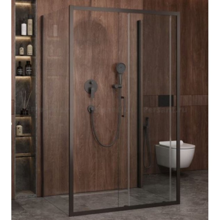 Душевой уголок Cezares Molveno 120x90 MOLVENO-AH-12-120/90-C-GM-IV оружейная сталь стекло прозрачное