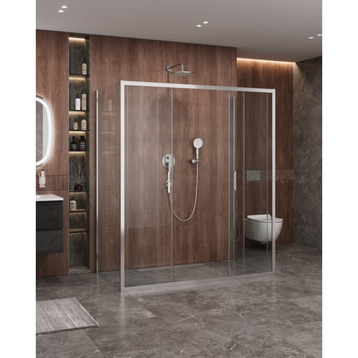 Душевой уголок Cezares Molveno 170x90 MOLVENO-AH-2/2-170/90-C-Cr-IV профиль хром стекло прозрачное