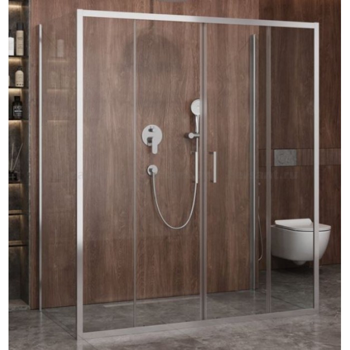 Душевой уголок Cezares Molveno 170x90 MOLVENO-AH-2/2-170/90-C-Cr-IV профиль хром стекло прозрачное
