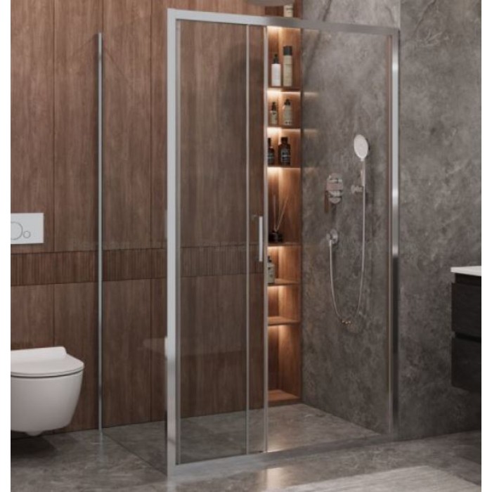 Душевой уголок Cezares Molveno 120x90 MOLVENO-AHF-31-120/90-C-CR-IV профиль хром стекло прозрачное
