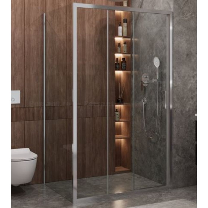 Душевой уголок Cezares Molveno 120x90 MOLVENO-AHF-31-120/90-C-CR-IV профиль хром стекло прозрачное