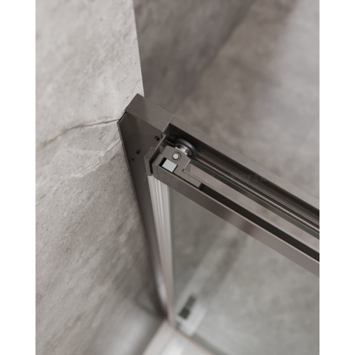 Душевой уголок Cezares Molveno 120x90 MOLVENO-AHF-31-120/90-C-GM-IV оружейная сталь стекло прозрачное