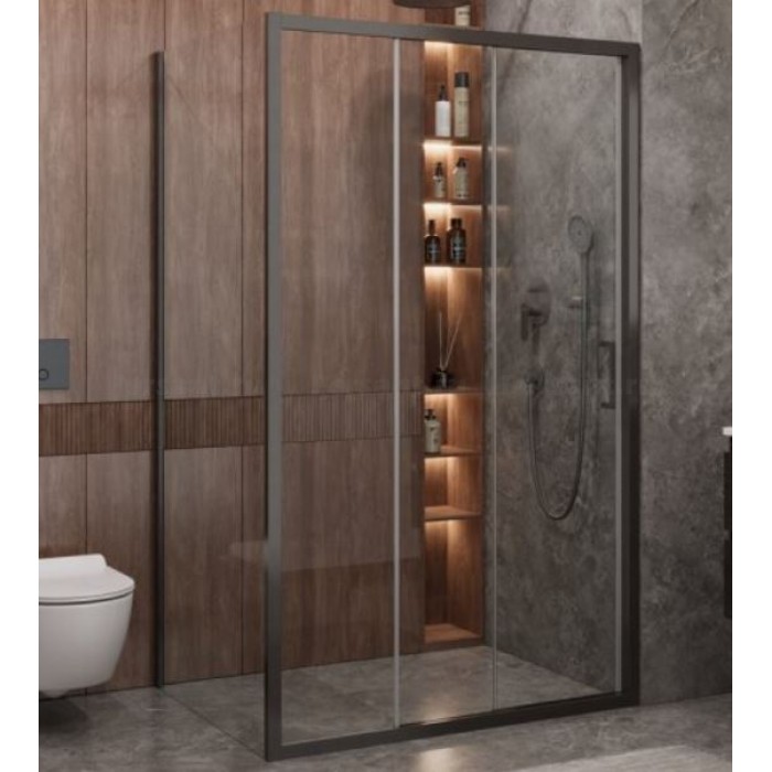 Душевой уголок Cezares Molveno 120x90 MOLVENO-AHF-31-120/90-C-GM-IV оружейная сталь стекло прозрачное