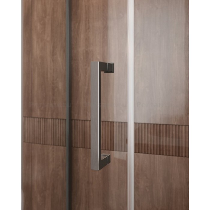 Душевой уголок Cezares Molveno 120x110 MOLVENO-RH-11-120/110-C-GM-IV оружейная сталь стекло прозрачное