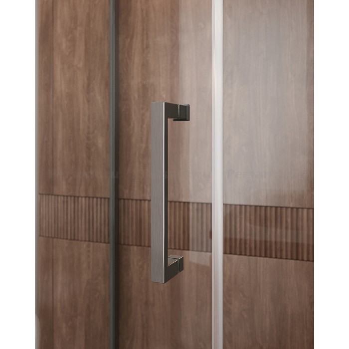 Душевой уголок Cezares Molveno 110x90 MOLVENO-RH-1-110/90-C-GM-IV оружейная сталь стекло прозрачное