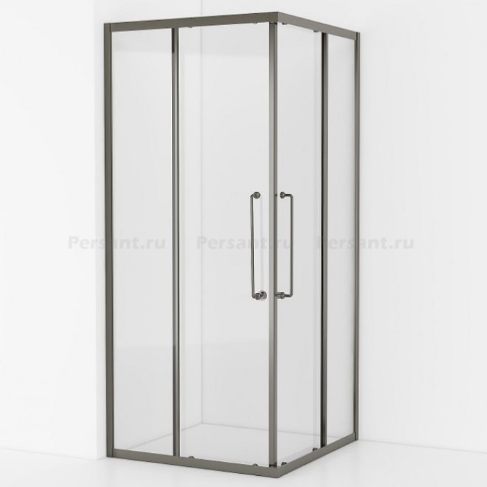 Душевой уголок Cezares Relax-304 90x90 RELAX-304-A-2-90-C-GM оружейная сталь, стекло прозрачное