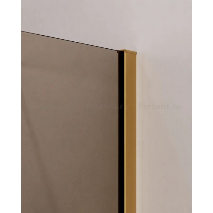 Душевой уголок Cezares Slider 90x80 SLIDER-AH-1-80-80/90-BR-BORO золото брашированное стекло бронзовое