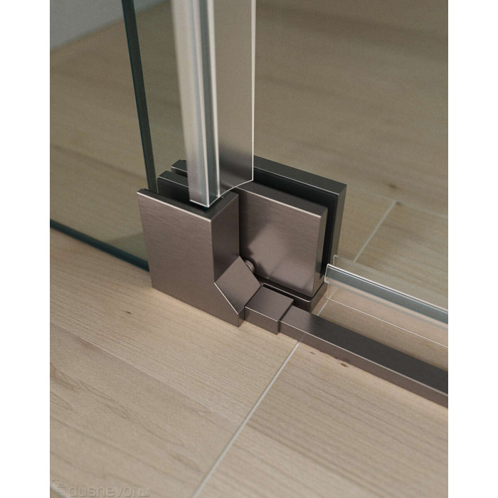 Душевой уголок Cezares Slider 75x105 SLIDER-AH-2-70/80-100/110-C-GM оружейная сталь стекло прозрачное