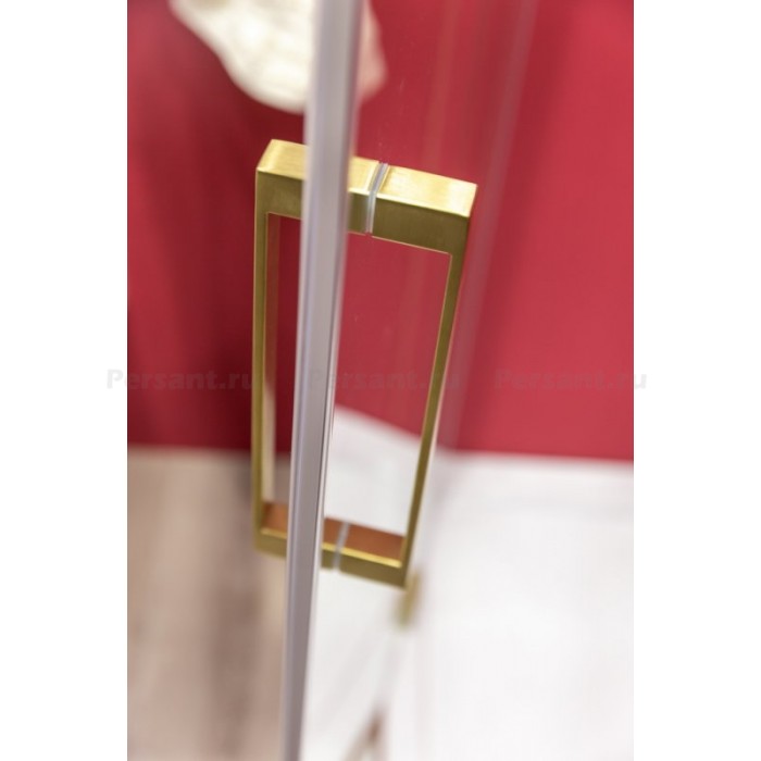 Душевой уголок Cezares Slider 95x95 SLIDER-A-2-90/100-C-BORO золото брашированное стекло прозрачное