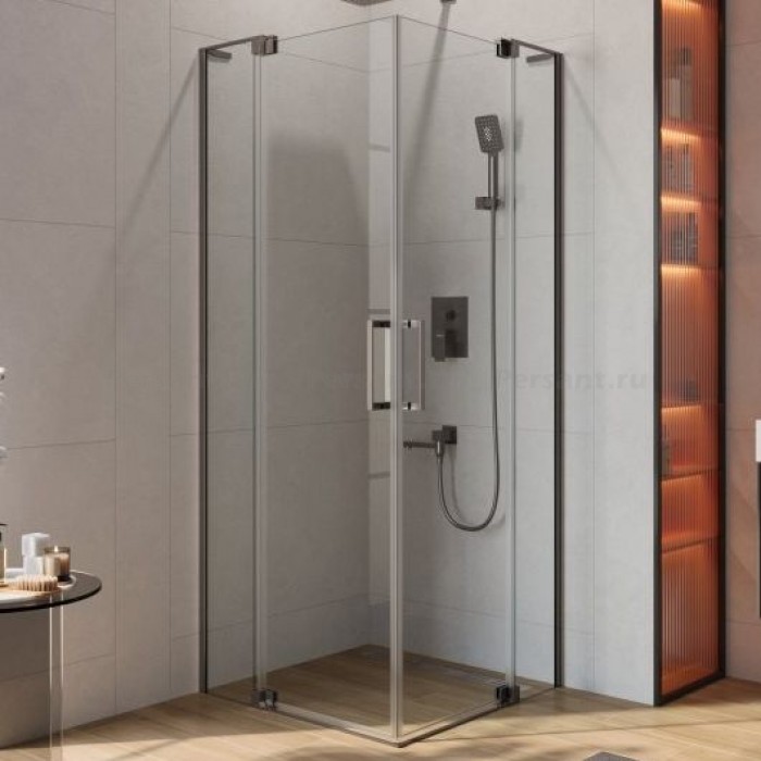 Душевой уголок Cezares Slider 95x95 SLIDER-A-2-90/100-C-GM оружейная сталь стекло прозрачное