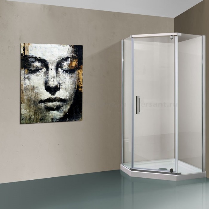 Душевой уголок Vincea Stresa 90x90 VSP-1S900CL профиль хром, стекло прозрачное
