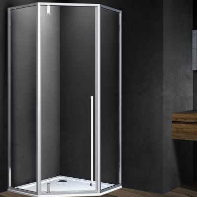 Душевой уголок Vincea Penta 90x90 VSP-1P900CL профиль хром, стекло прозрачное