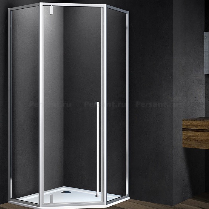 Душевой уголок Vincea Penta 100x100 VSP-1P100CL профиль хром, стекло прозрачное