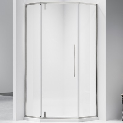 Душевой уголок Vincea Slim-N 100x100 VSP-4SN100CLBN профиль никель, стекло прозрачное