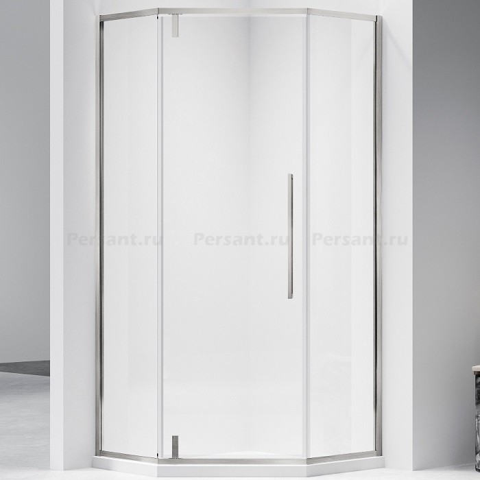 Душевой уголок Vincea Slim-N 90x90 VSP-4SN900CLBN профиль никель, стекло прозрачное