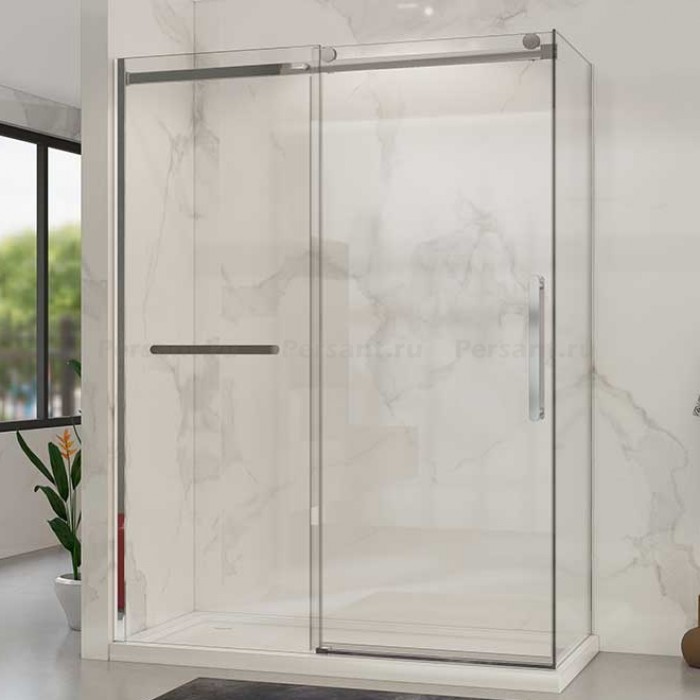 Душевой уголок Vincea Como Soft 150х90 VSR-1CS9015CL профиль хром, стекло прозрачное