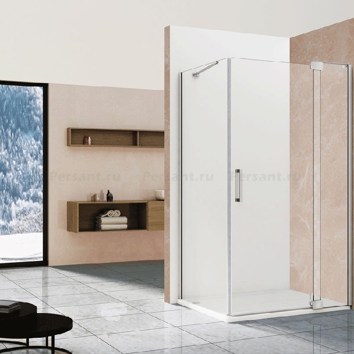 Душевой уголок Vincea Extra 90/100х100 VSR-1E901010CL профиль хром, стекло прозрачное