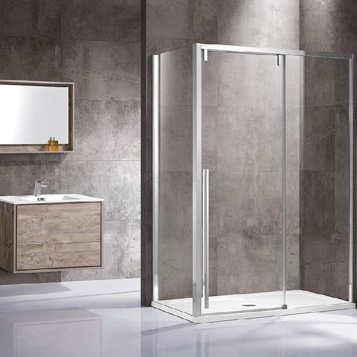 Душевой уголок Vincea Lugano 120х90 VSR-1L9012CL-1 профиль хром, стекло прозрачное