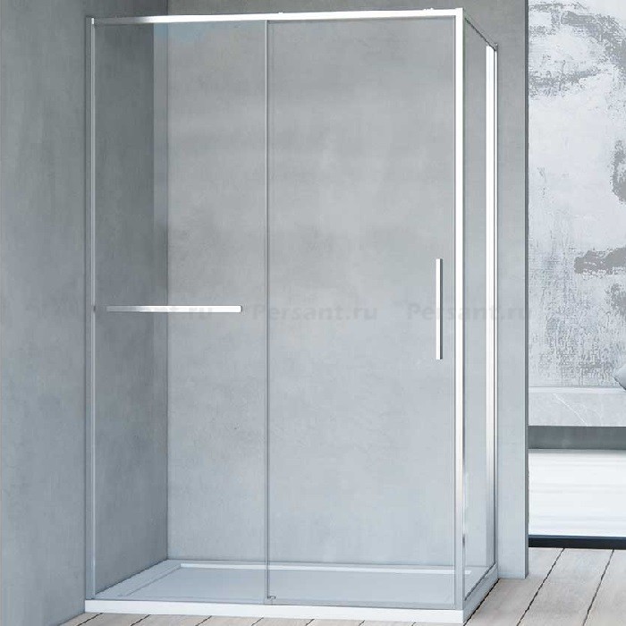 Душевой уголок Vincea Slim Soft 100х100 VSR-1SS1010CL профиль хром, стекло прозрачное