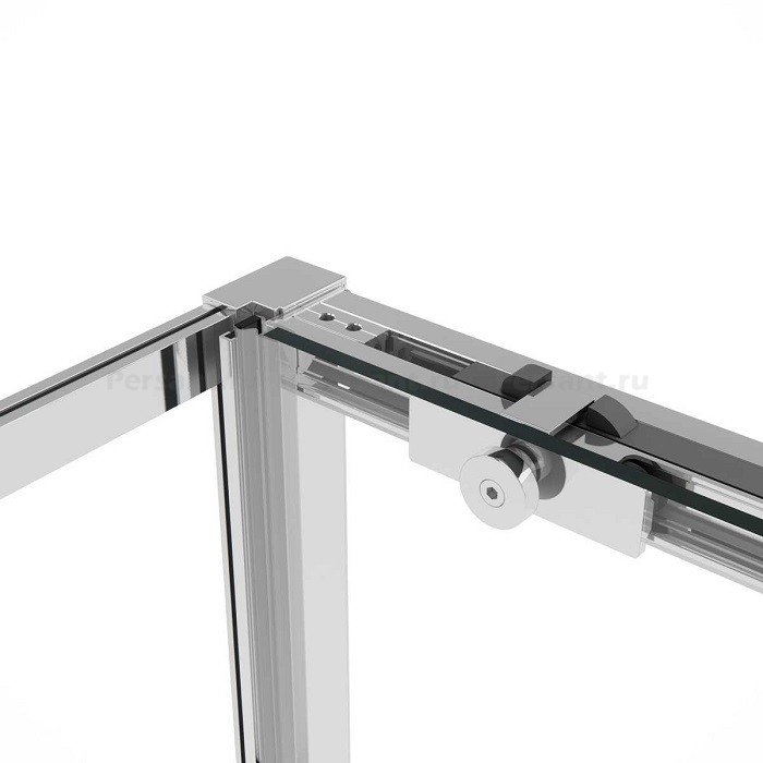Душевой уголок Vincea Slim Soft 100х100 VSR-1SS1010CL профиль хром, стекло прозрачное