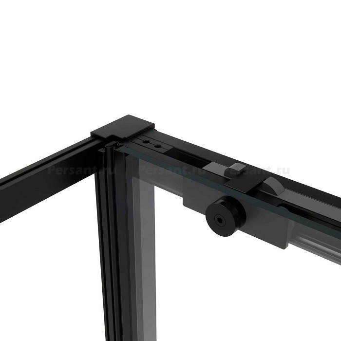 Душевой уголок Vincea Slim Soft 100х80 VSR-1SS8010CLB профиль черный, стекло прозрачное