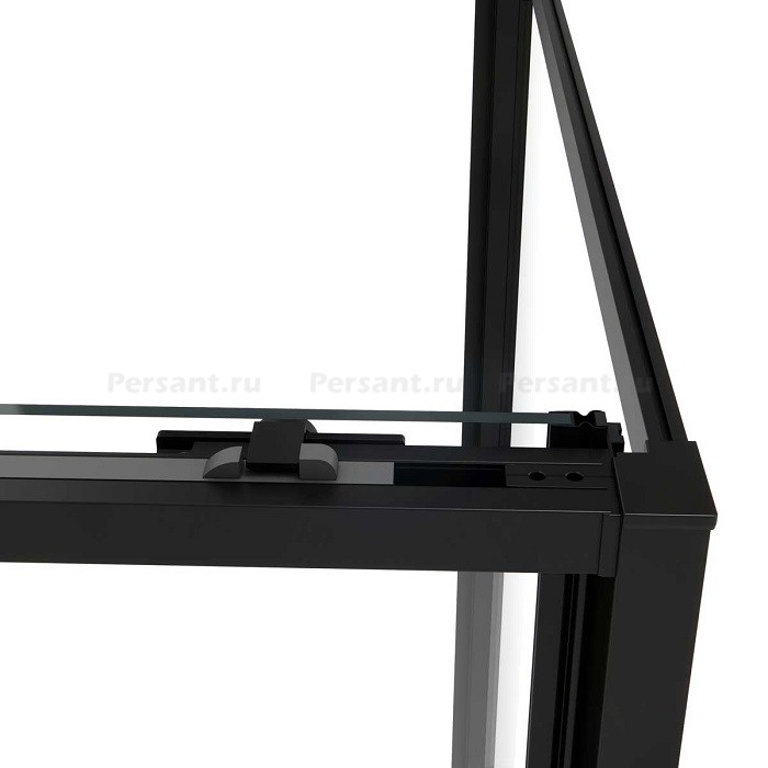 Душевой уголок Vincea Slim Soft 100х80 VSR-1SS8010CLB профиль черный, стекло прозрачное