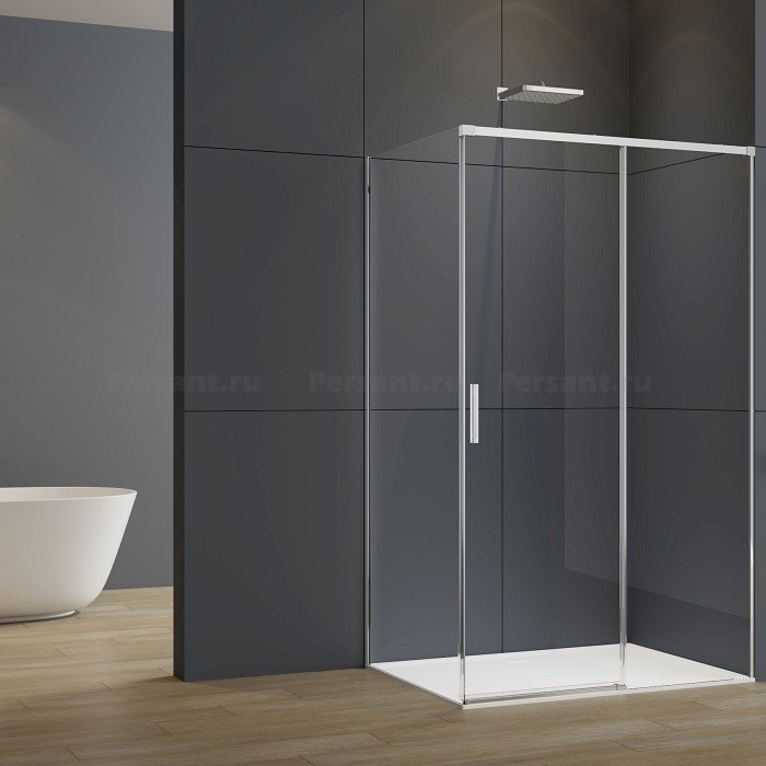 Душевой уголок Vincea Soft 2 100x80 VSR-3SO28010CL профиль хром, стекло прозрачное