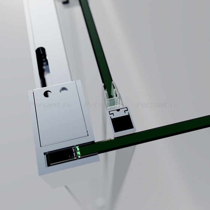 Душевой уголок Vincea Soft 2 100x80 VSR-3SO28010CL профиль хром, стекло прозрачное