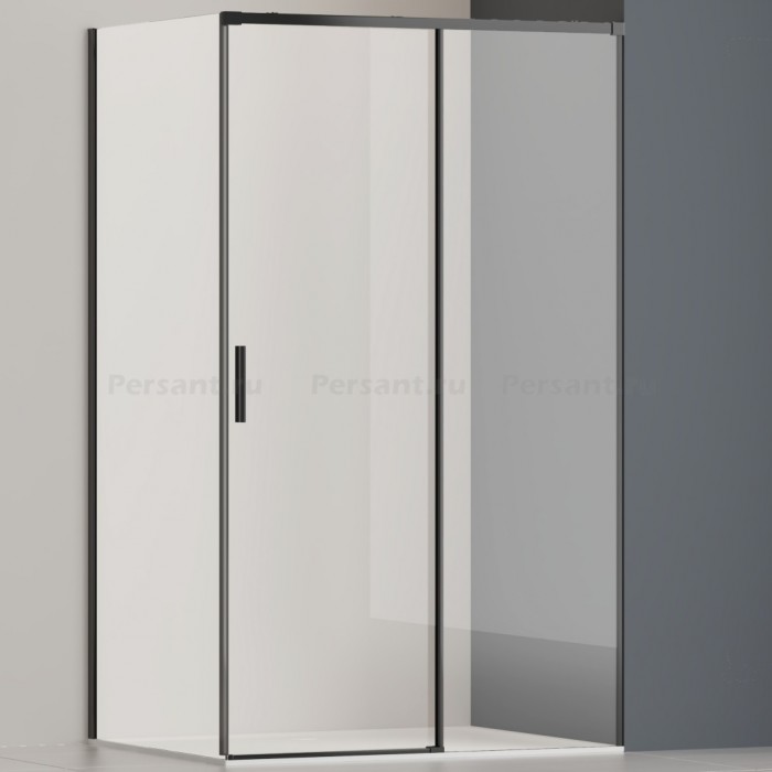 Душевой уголок Vincea Soft 2 100x80 VSR-3SO28010CLB профиль черный, стекло прозрачное
