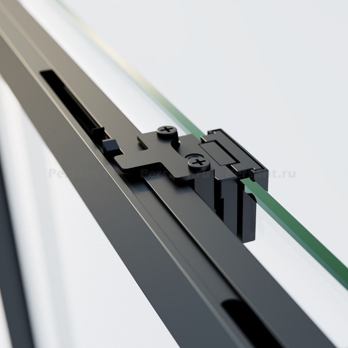 Душевой уголок Vincea Soft 2 100x80 VSR-3SO28010CLB профиль черный, стекло прозрачное