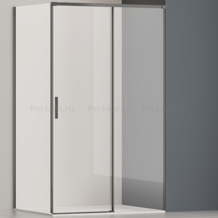 Душевой уголок Vincea Soft 2 100x80 VSR-3SO28010CLGM вороненая сталь, стекло прозрачное