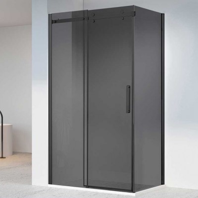 Душевой уголок Vincea Como-N 120х80 VSR-4CN8012CGB профиль черный, стекло тонированное