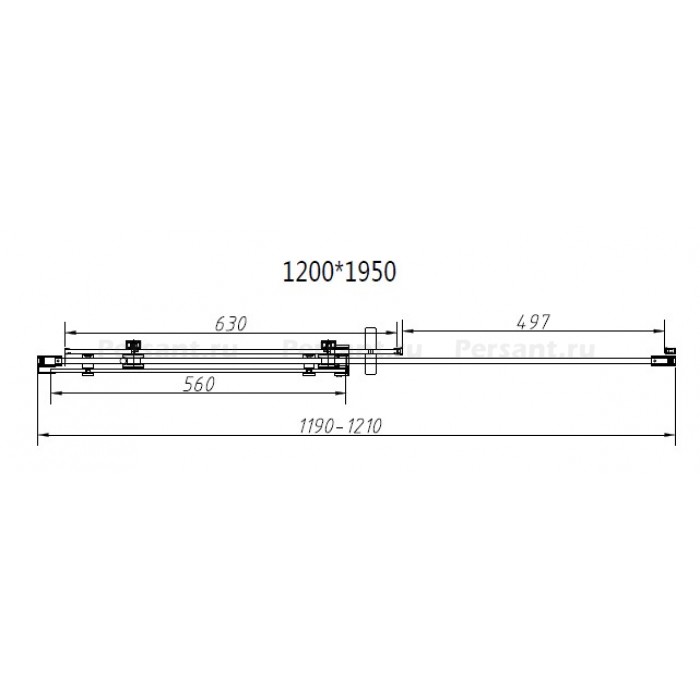Душевой уголок Vincea Como-N 120х100 VSR-4CN1012CL профиль хром, стекло прозрачное