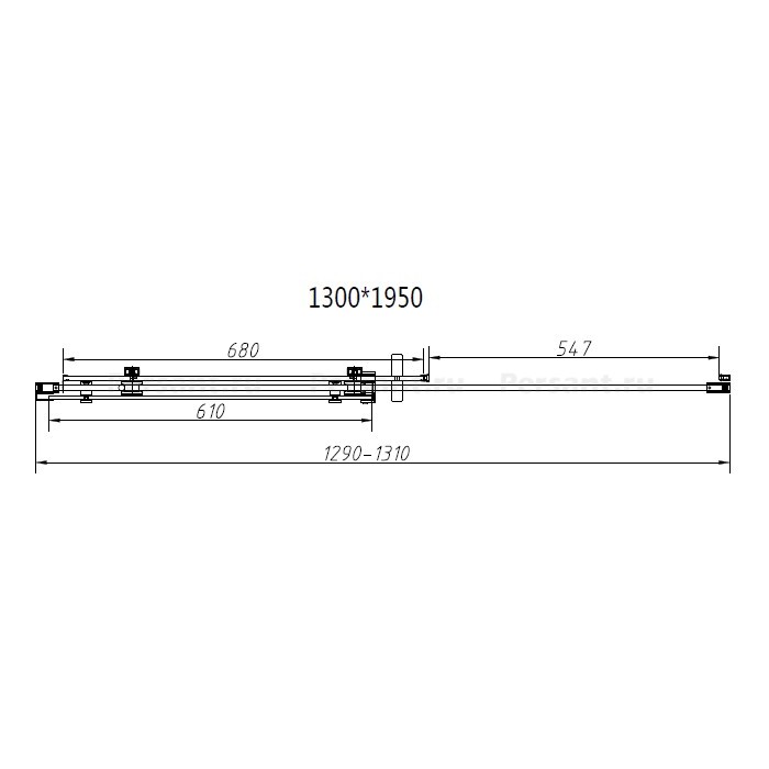 Душевой уголок Vincea Como-N 130х100 VSR-4CN1013CL профиль хром, стекло прозрачное