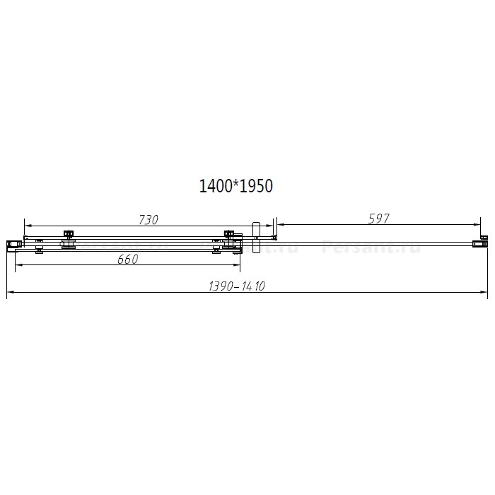 Душевой уголок Vincea Como-N 140х90 VSR-4CN9014CL профиль хром, стекло прозрачное